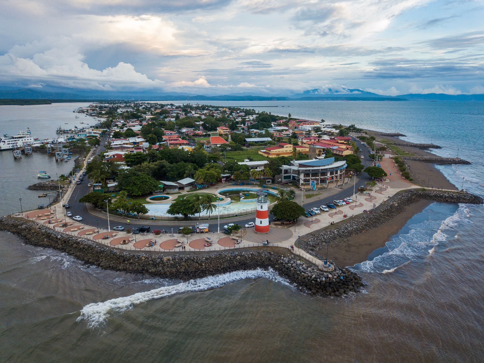 A photo of and Aerial view of Puntarenas, Costa Rica