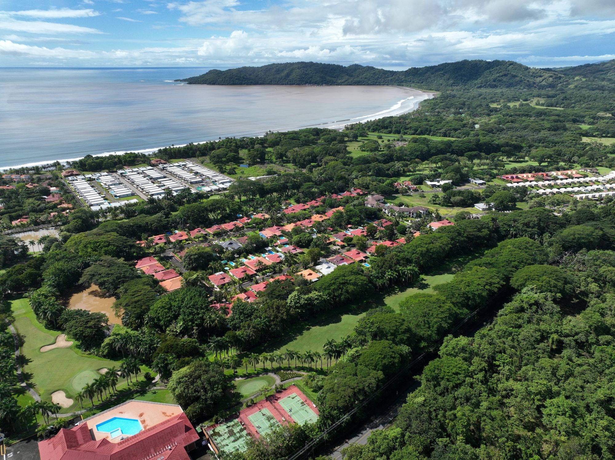 A photo of an Aerial view of Tambor, Costa Rica.